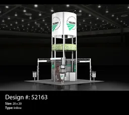 20x20 Island booth design by APG Exhibits