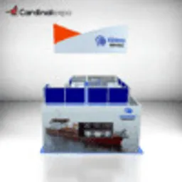 20x30 Island booth design by Cardinal Expo