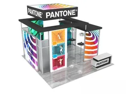 20x20 Island booth design by Classic Exhibits