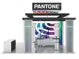 20x20 Island booth design by Classic Exhibits
