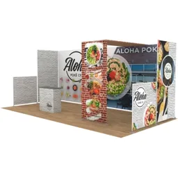 10x20 Inline booth design by Display Pros