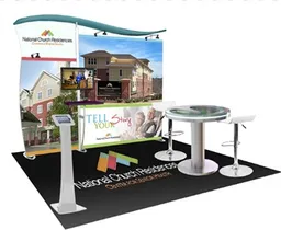10x10 Inline booth design by Eagle Exhibit