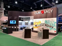 20x30 Island booth design by Exhibit Experience