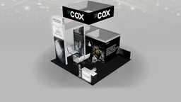 10x20 Peninsula booth design by Exhibit Studio