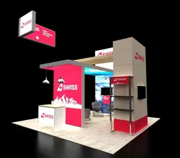 20x20 Island booth design by ExpoMarketing