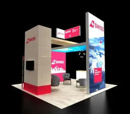 20x20 Island booth design by ExpoMarketing