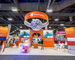 20x40 Island booth design by Exponents