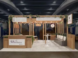 20x20 Island booth design by GreveCo