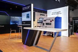 20x20 Island booth design by Hill & Partners