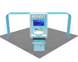 20x20 Island booth design by Infinity Exhibits
