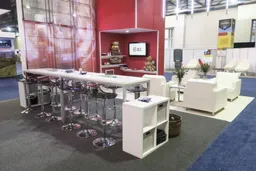 20x40 Island booth design by Multi Image Group (MIG)