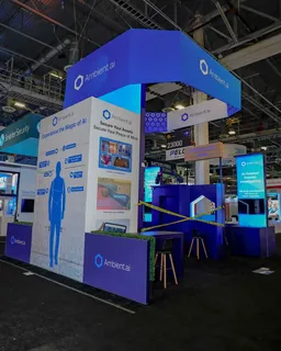 20x30 Island booth design by Pure Exhibits