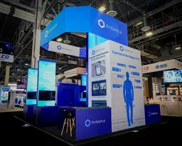 20x30 Island booth design by Pure Exhibits