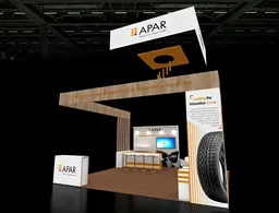 20x20 Îlot booth design by Radon Exhibition