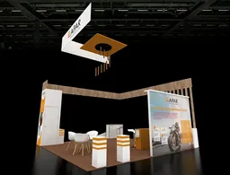 20x20 Îlot booth design by Radon Exhibition