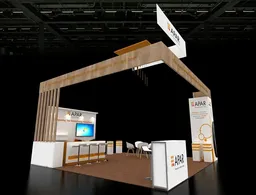20x20 Îlot booth design by Radon Exhibition