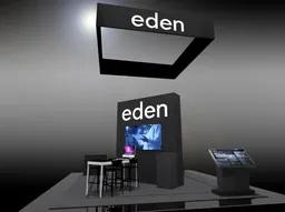 20x20 Îlot booth design by The Godfrey Group