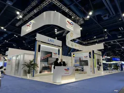 40x50 Inselstand booth design by TOTM Exposition