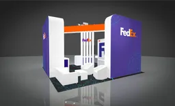 20x20 Îlot booth design by Triple20
